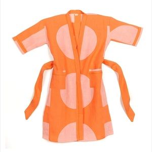 Block shop Textiles Dot Dash Robe | Apricot